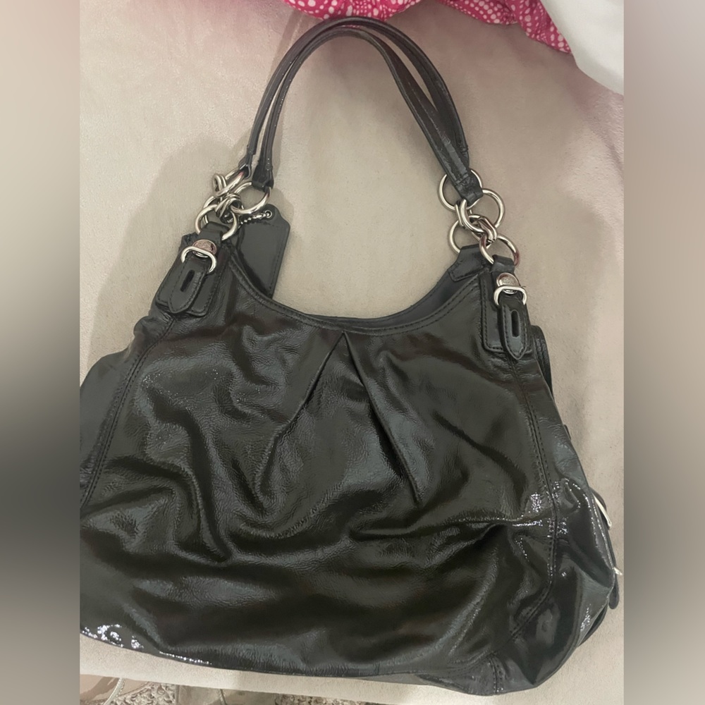 Coach patent leather bag